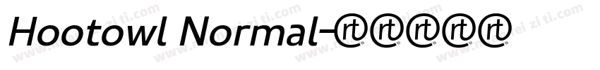 Hootowl Normal字体转换